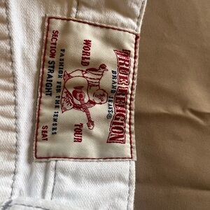 True Religion white jeans